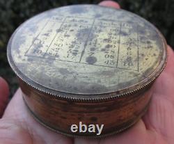 W & S Jones of Holborn London 1800 Drum box Sextant Original lacquer