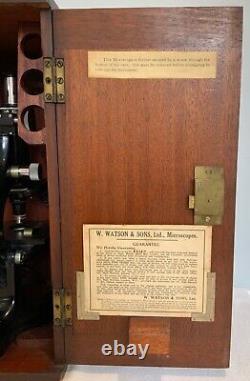 W. Watsons & Sons Ltd London'Kima' 88169 Microscope