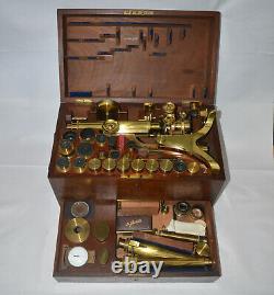 Walter Waters Reeves (R. M. S.) Henry Crouch microscope with Beck binocular