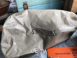 Walther Adding Calculation Machine Calculator Box, Manual And Cover WSR 160 16