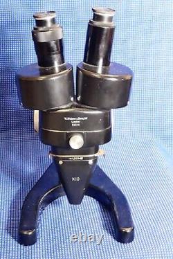 Watsons 1950's Stereoscopic Microscope and Fitted Case