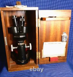 Watsons 1950's Stereoscopic Microscope and Fitted Case