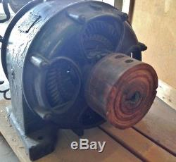 Westinghouse 3 HP Type C Induction Electric Motor c. 1900 Antique Electrical