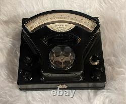 Weston Electrical Instrument Company Model 1 Voltmeter 2 Ranges Tested, Working