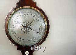 William IV Five Dial Mahogany Wheel Barometer By Cetti & Co Of Holborn London