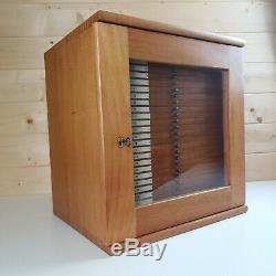 Wooden Vintage Microscope Slide Cabinet inc 650 Collection Apothecary Cupboard