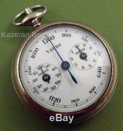 Working Antique Henri Chatelain Of France Mechanical Pedometer Multi Dial