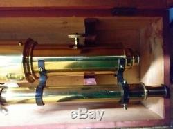 Wray 4 F15 Brass Broadhurst Clarkson refractor and azimuth mount