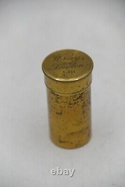 Wray, London 1/4 Inch Brass Microscope Lens + Original Brass Container