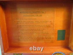 ^fluxmeter, Bakelite & Mahogany + Probe, Vintage Physics By E. T. E. I. Ltd