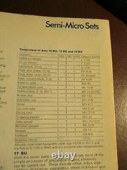 ^quickfit Semi-micro Set, 12bu, Vintage Chemistry Complete Minature Laboratory